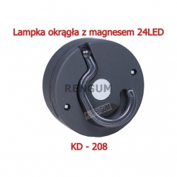 Lampka okrągła z magnesem 24LED KD-208