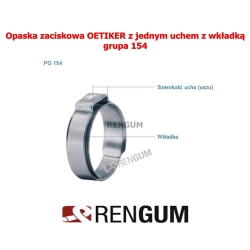 Opaska z pierścieniem OETIKER 20.7 RER 17.1-20.0mm-3784