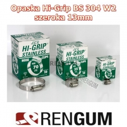 Opaska nierdzewna Hi-Grip 35-50/13mm BS304 A2 -3856