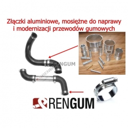 Łącznik aluminiowy do węży fi. 12mm L-45mm-7431