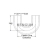 Kolanko silikonowe 45mm 150x150mm 180st -50 180C-7509