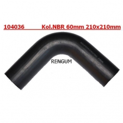 Kolanko gum.olejoodporne NBR 60mm 210x210mm -3427
