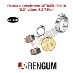 Opaska z pierścieniem OETIKER  8.0 RER 6.3-7.5mm-3727
