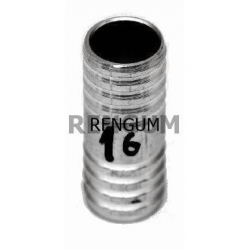 Łącznik aluminiowy do węży fi. 16mm L-55mm-7054