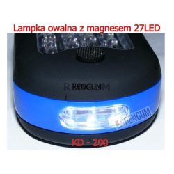 Lampka owalna z magnesem 27LED KD-200-12722