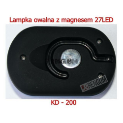 Lampka owalna z magnesem 27LED KD-200-12723