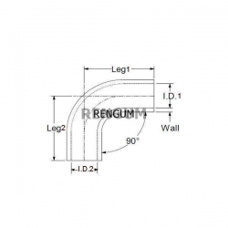 Kolanko silikonowe 10mm 150x150mm 90st -55°C+180°C-15635