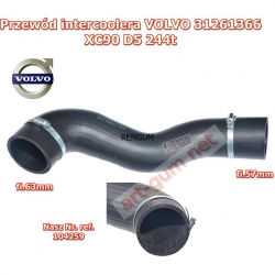 Rura turbo VOLVO XC90 2.4D D5244t 03-15 30778627-3498