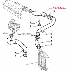 Rura turbo LANCIA LYBRA 1.9JTD 1999-2005 46782191-4807