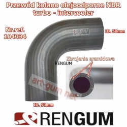 Kolanko gum.olejoodporne NBR 50mm 150x150mm -3919