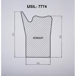 Uszczelka silikonowa bezbarwna USIL 7774  200*C-1121
